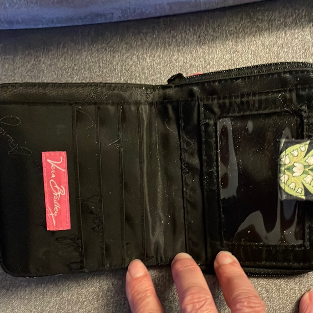 Vera Bradley Navy Quilted Wallet - Picture 3 of 4
